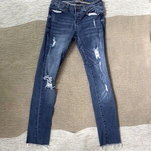Wax “Butt I Love You” Ripped Skinny Jeans